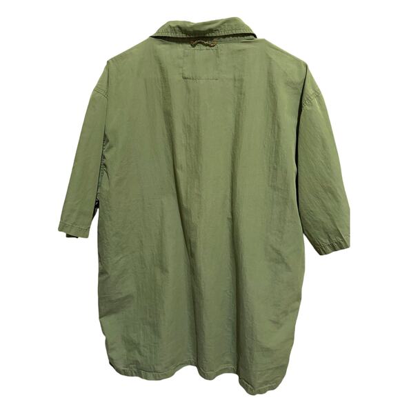 Ruff Hewn Men’s Shirt Sleeve Army Green Button Down Casual Work Shirt XL - Picture 2 of 13